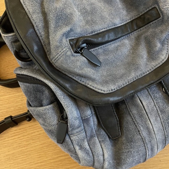 Alexander Wang Marti Suede Leather Blue Mini Backpack - Picture 13 of 16